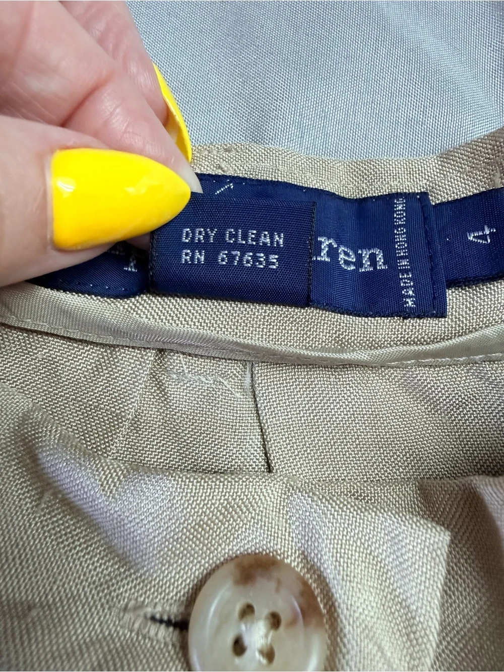 Ralph Lauren Blue Label VTG Y2K 100% Silk Maxi Skirt 4 Beige Old Money Classic - Picture 10 of 12